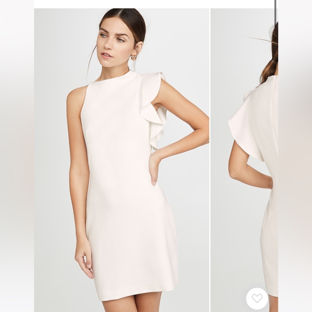 Black Halo Pabla Mini Dress size 6. White.